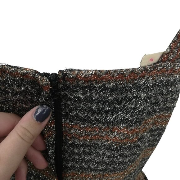 Vintage Fred Rothschild Metallic Maxi Sheath Dress Wrap Jacket Size 10 70s Party - Picture 10 of 15